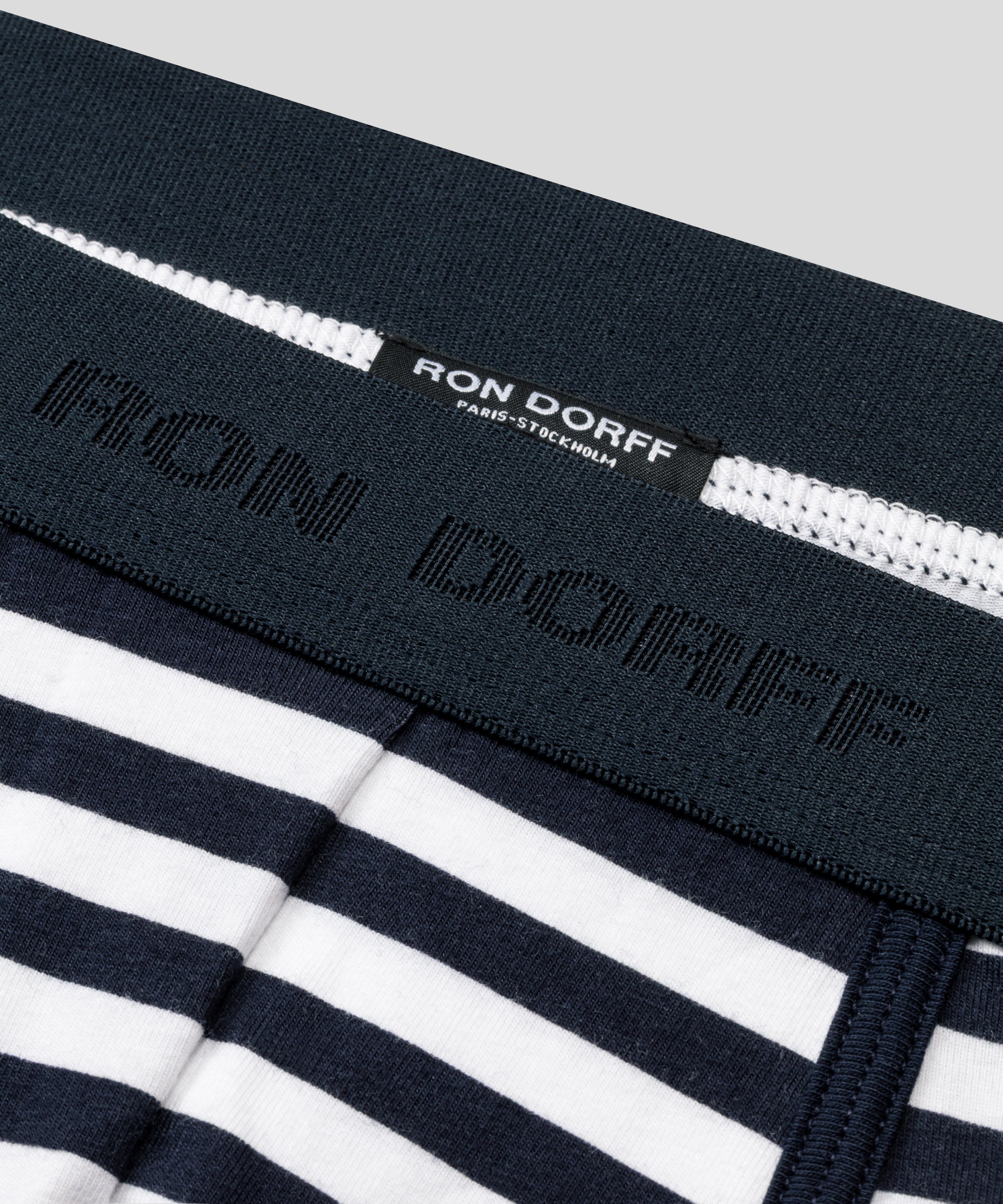 Marathon Boxer Briefs: Navy/White