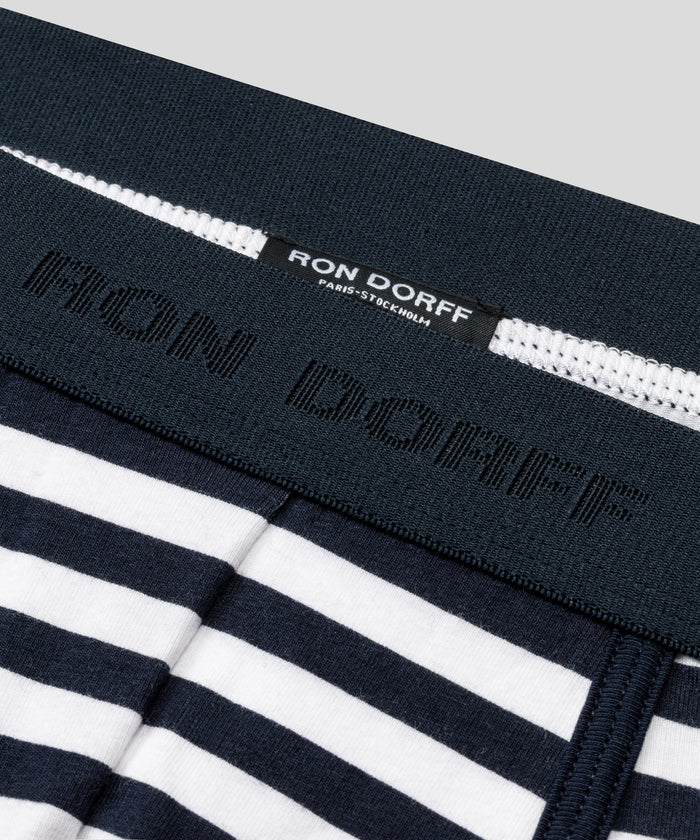 Marathon Boxer Briefs: Navy/White