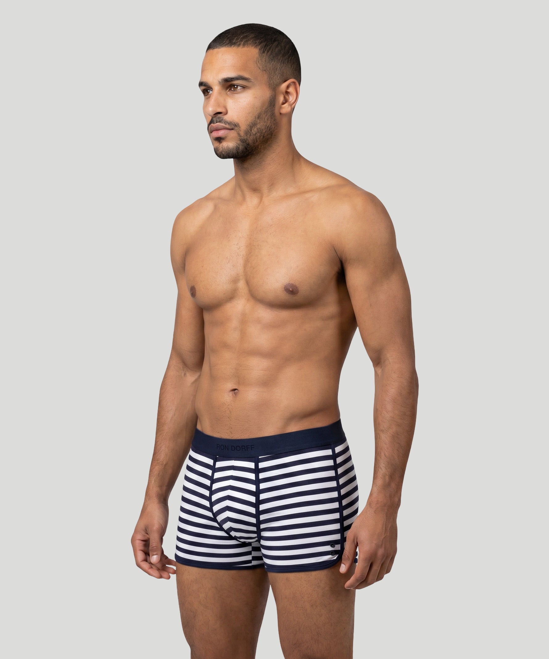 Marathon Boxer Briefs: Navy/White