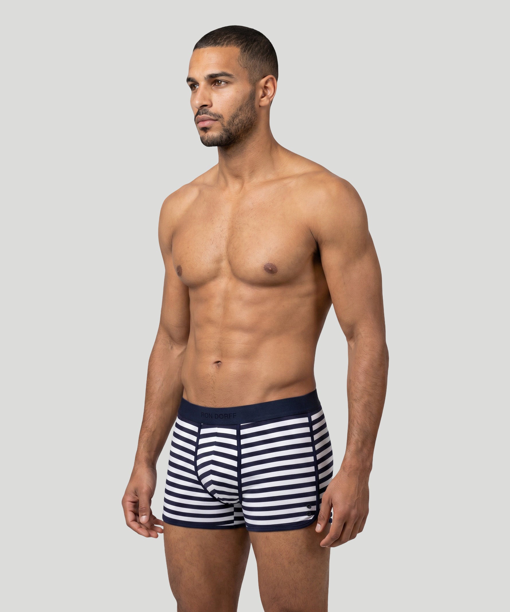 Marathon Boxer Briefs: Navy/White
