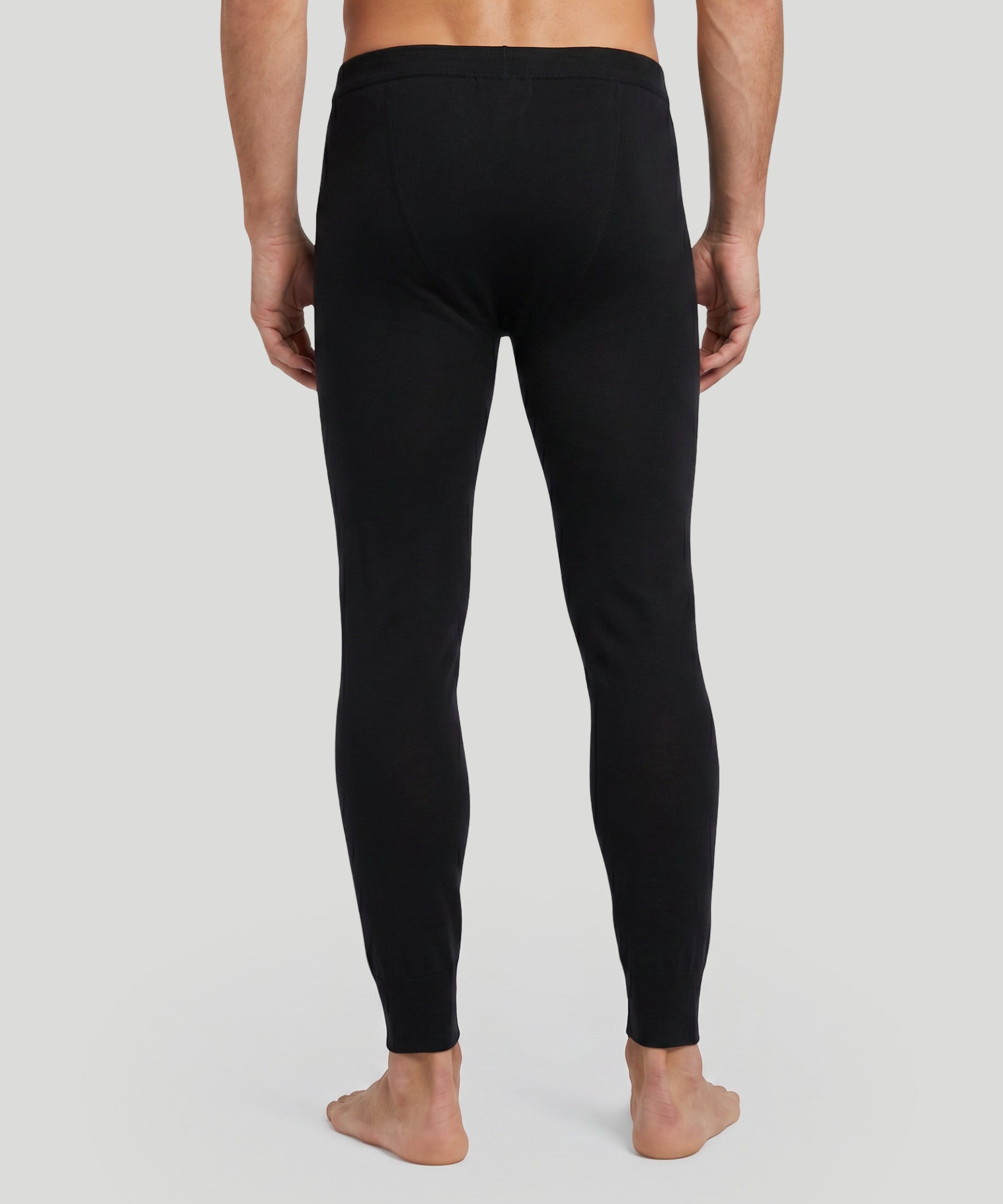 Army Ribbed Long Johns: Black