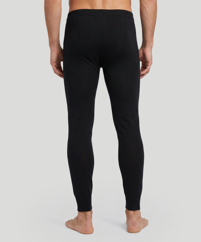Army Ribbed Long Johns: Black