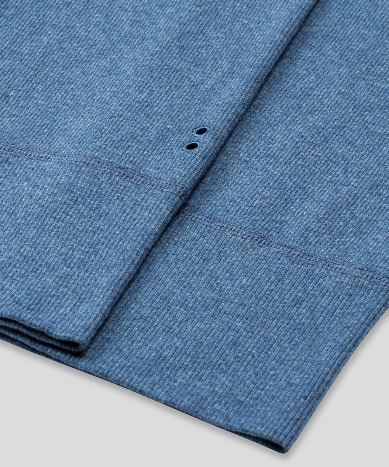 Army Ribbed Long Johns: Blue Melange