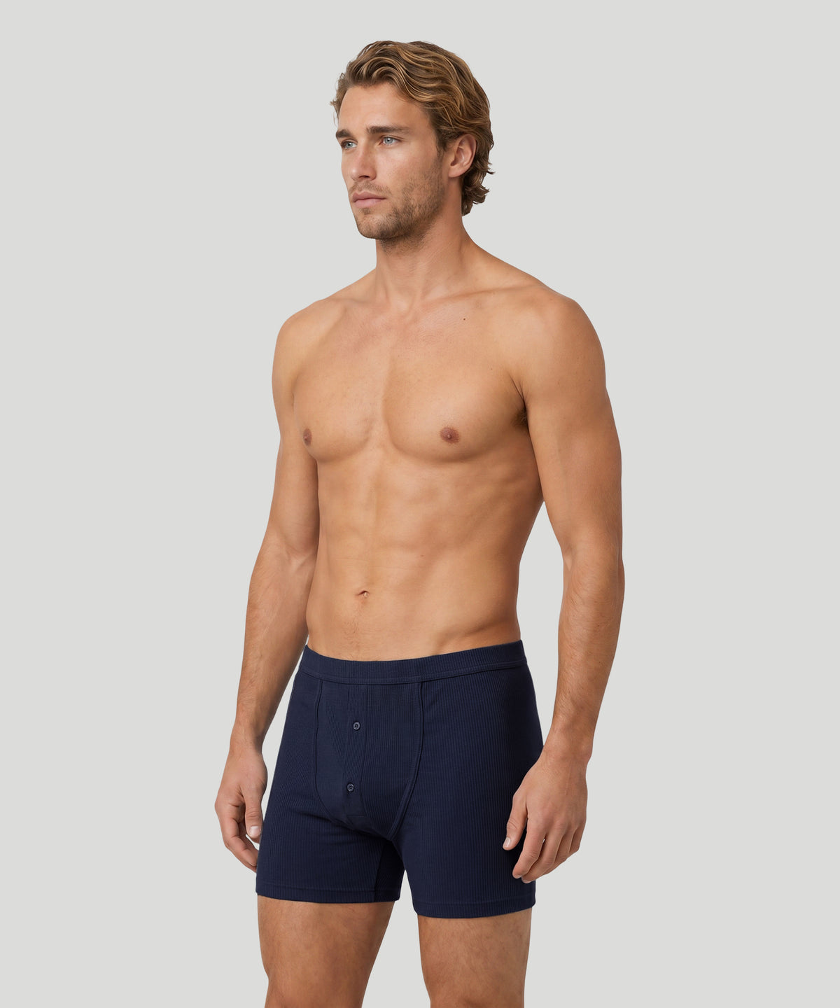 Army Ribbed Night Shorts: Navy