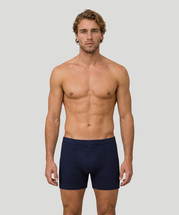 Army Ribbed Night Shorts: Navy