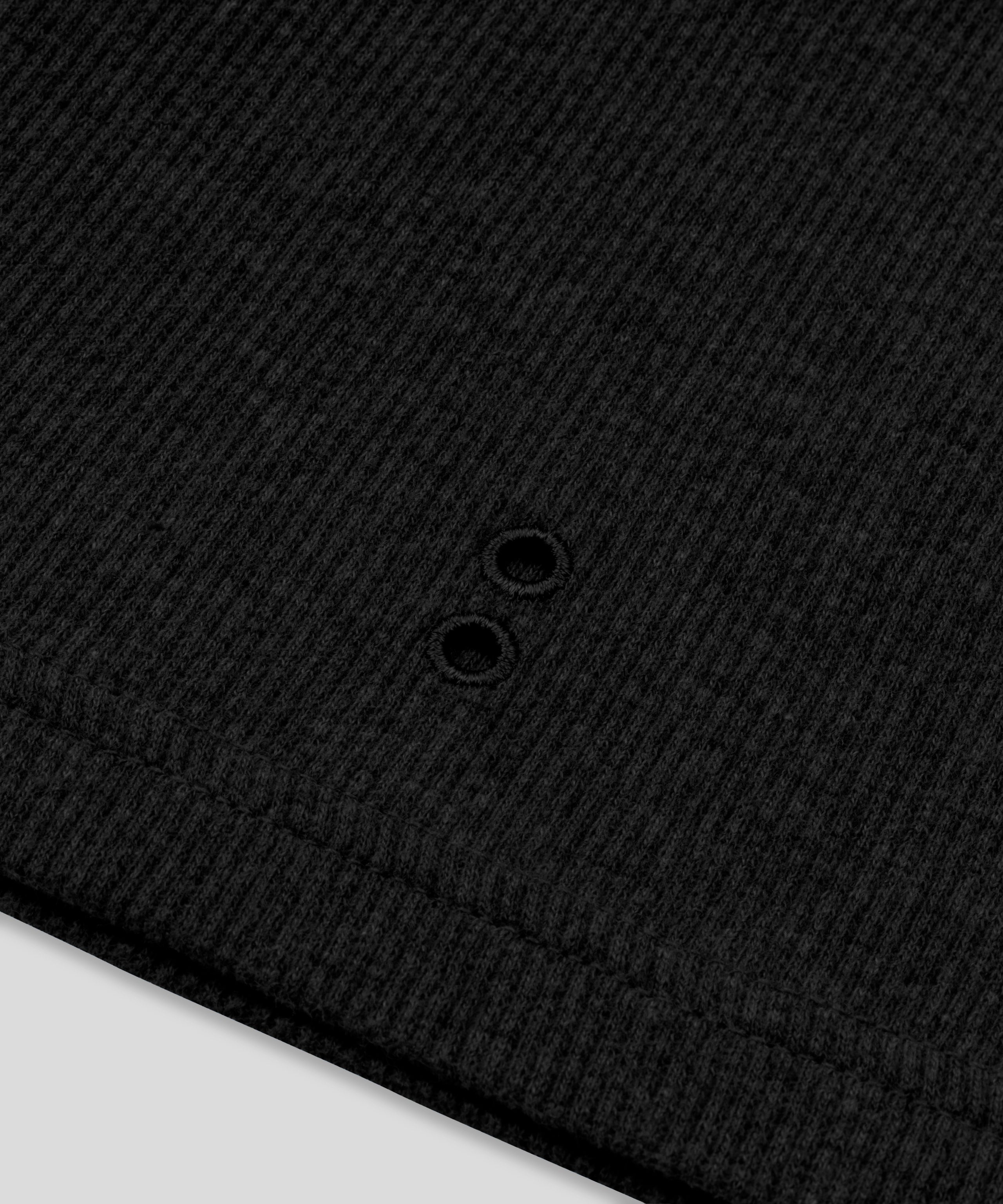 Army Ribbed Night Shorts: Black