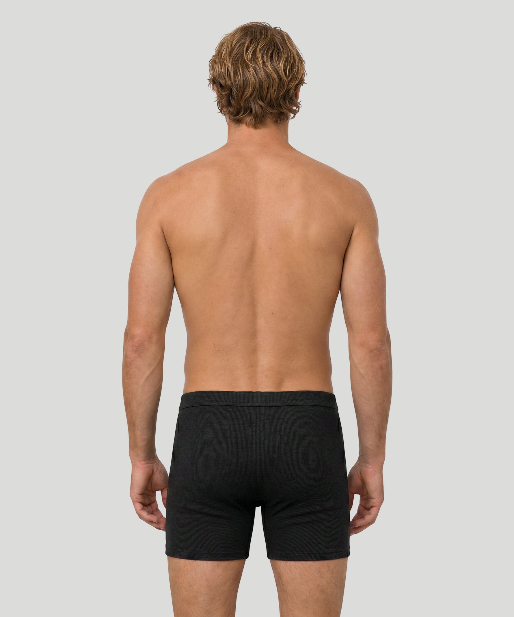 Army Ribbed Night Shorts: Black