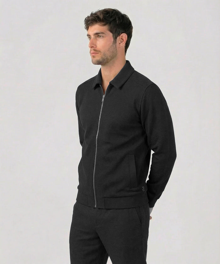 RD Tennis Jacket: Black