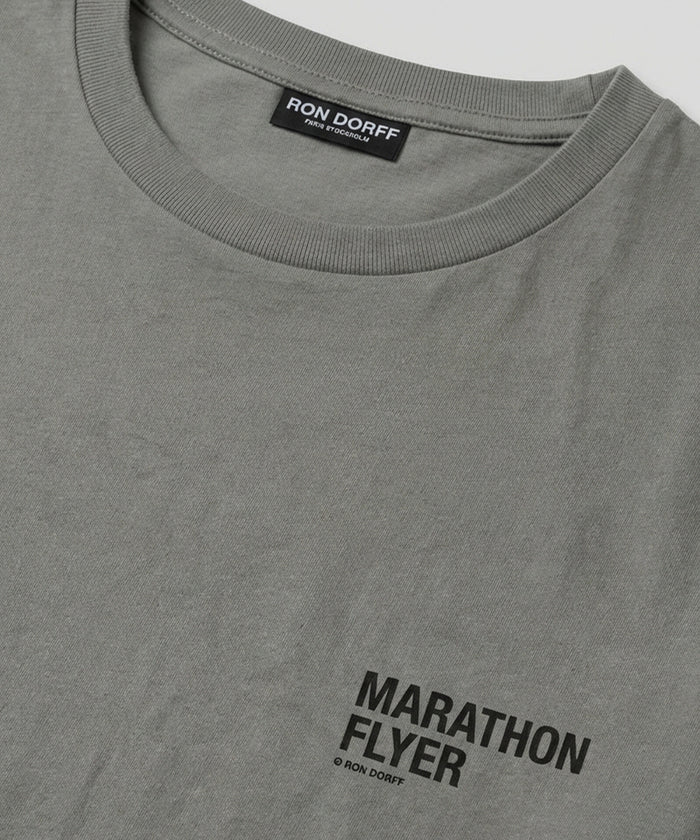 Organic Cotton T-Shirt "MARATHON FLYER": Army Green
