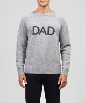 Nordic Wool Sweater "DAD": Heather Grey