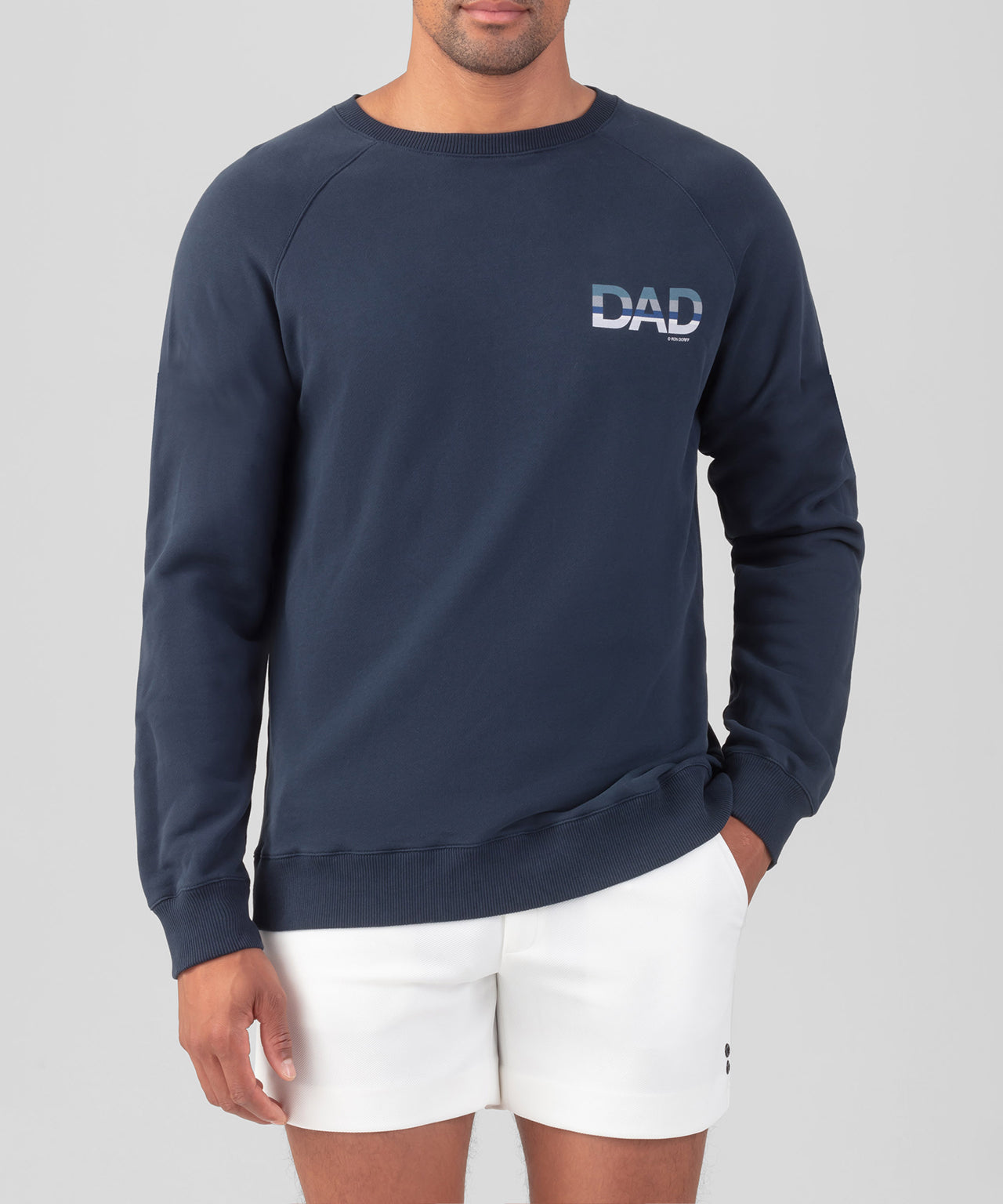 Organic Cotton Sweatshirt "DAD": Navy