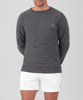 Organic Cotton Sweatshirt "DAD": Lava Grey