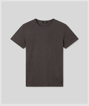 Crew Neck T-Shirt Eyelet Edition: Espresso