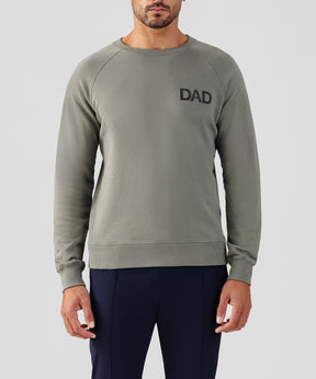 Organic Cotton Sweatshirt "DAD": Army Green
