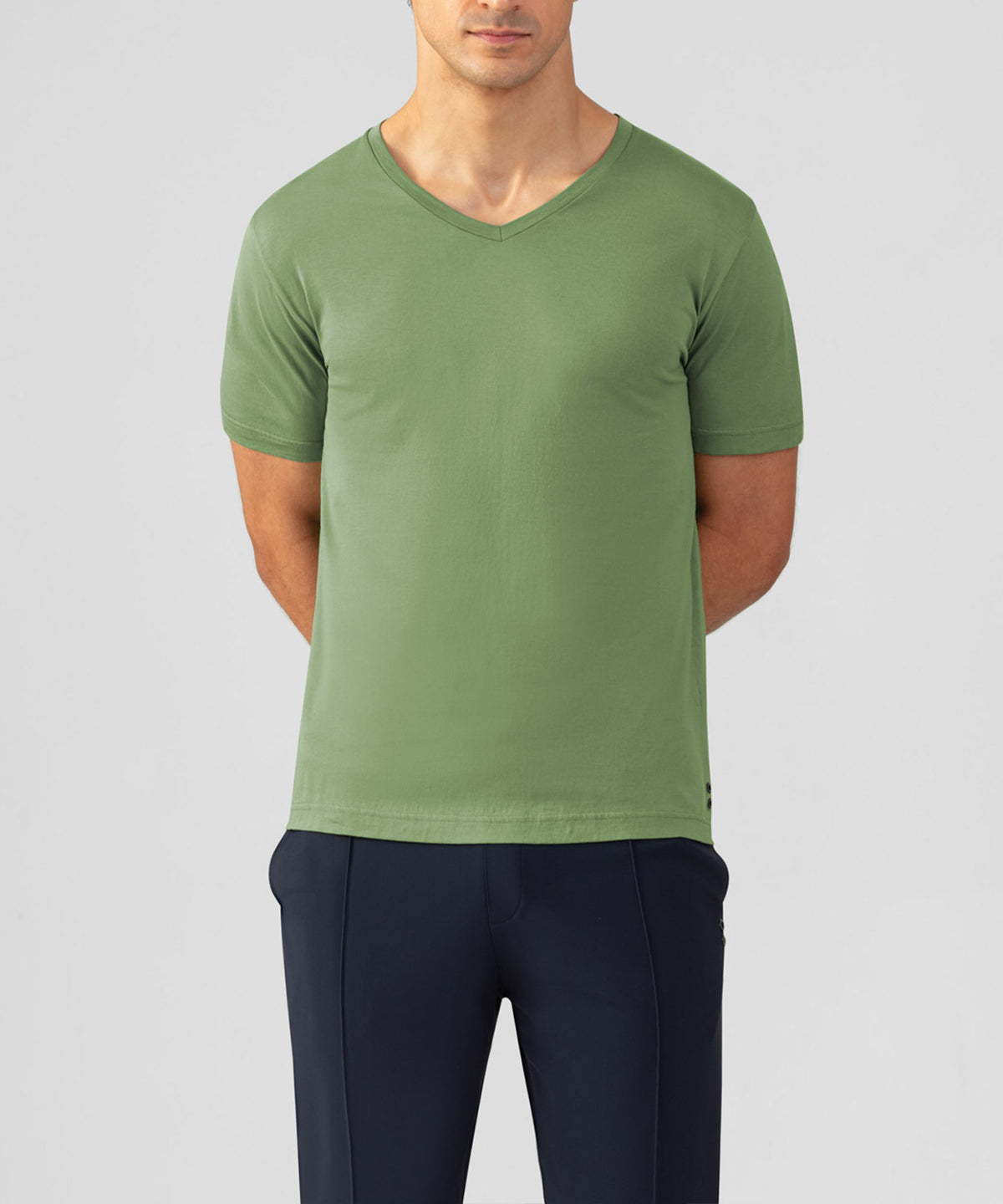 V Neck T-Shirt Eyelet Edition: Cactus