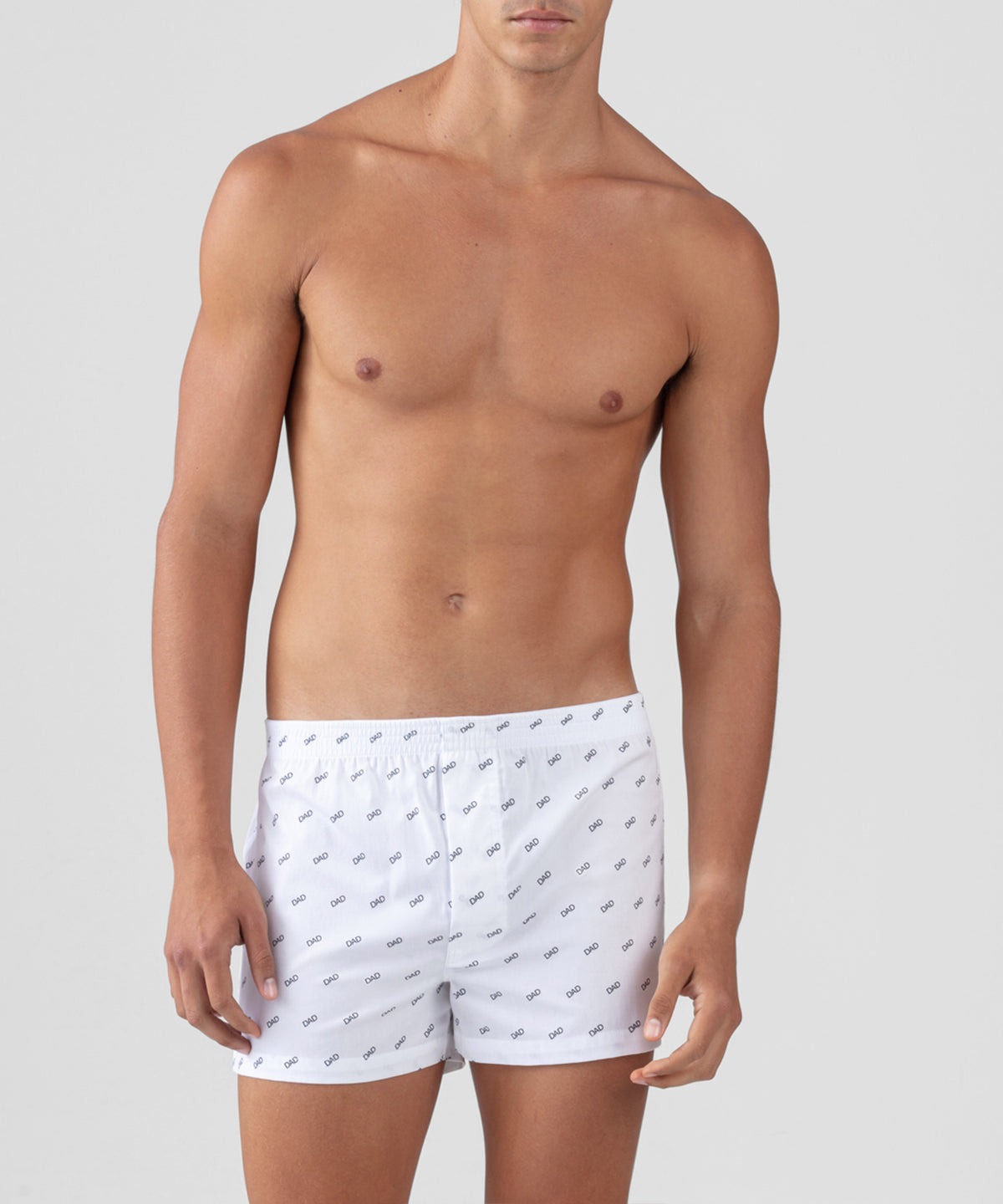 Boxer Shorts "DAD": White