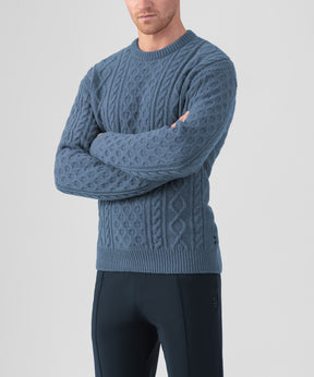 Wool Cashmere Telemark Sweater: Bering Sea