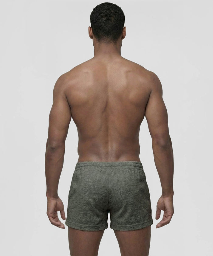 Mesh Home Shorts: Urban Khaki