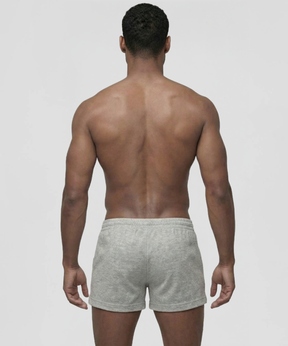 Mesh Home Shorts: Grey Melange