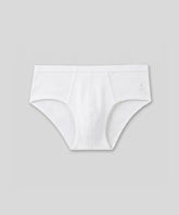 Army Ribbed Y-Front Briefs: White