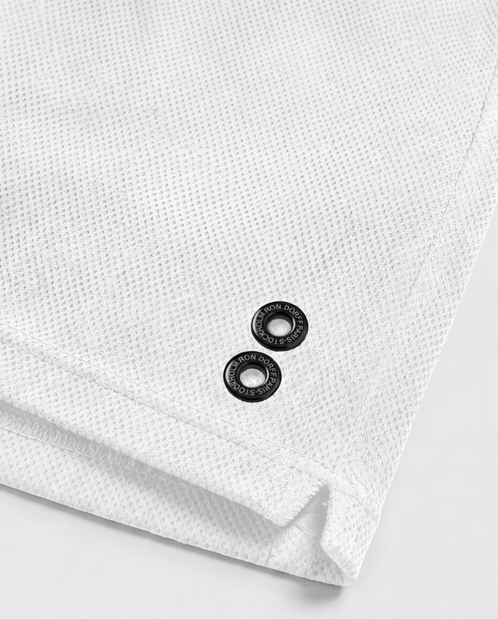 Mesh Home Shorts: White