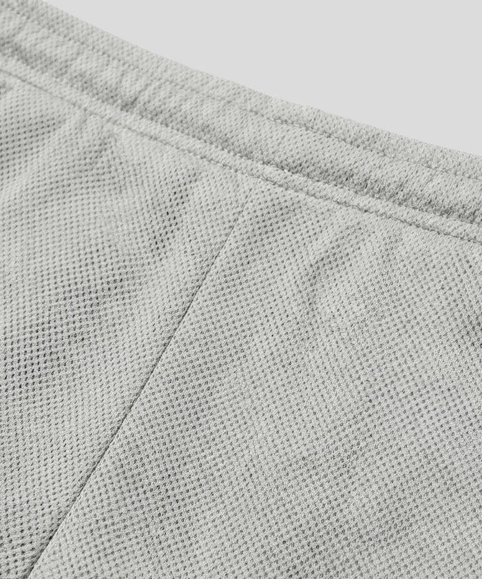 Mesh Home Shorts: Grey Melange
