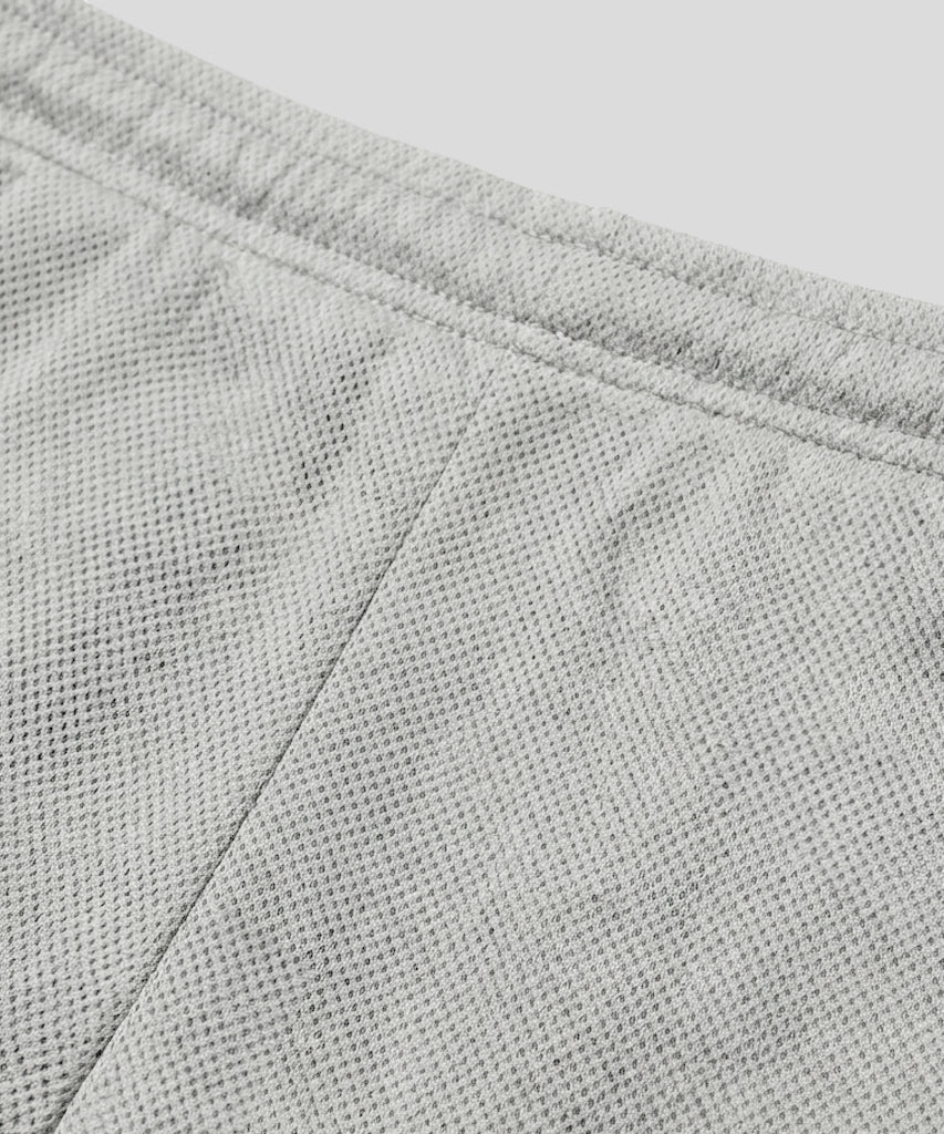 Mesh Home Shorts: Grey Melange