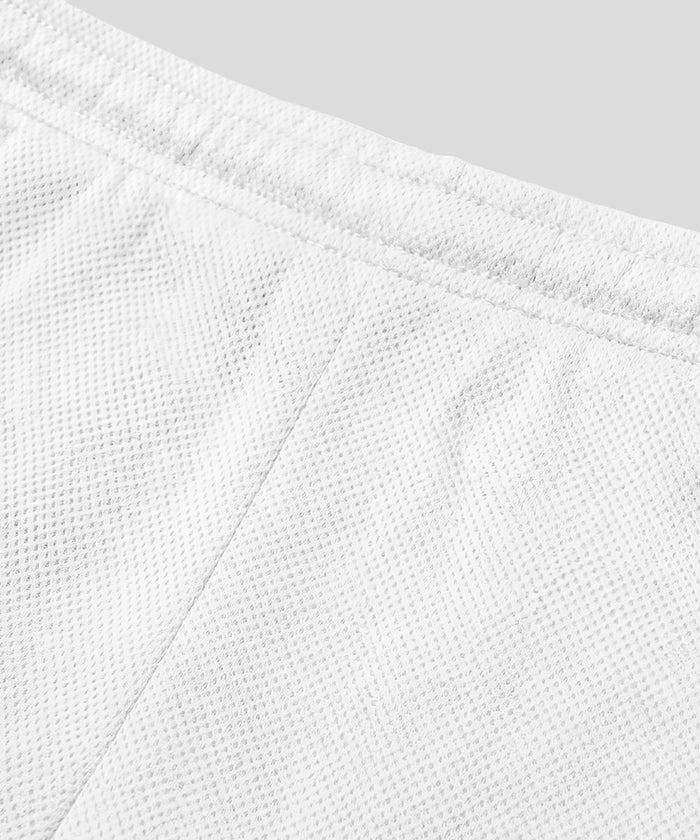 Mesh Home Shorts: White