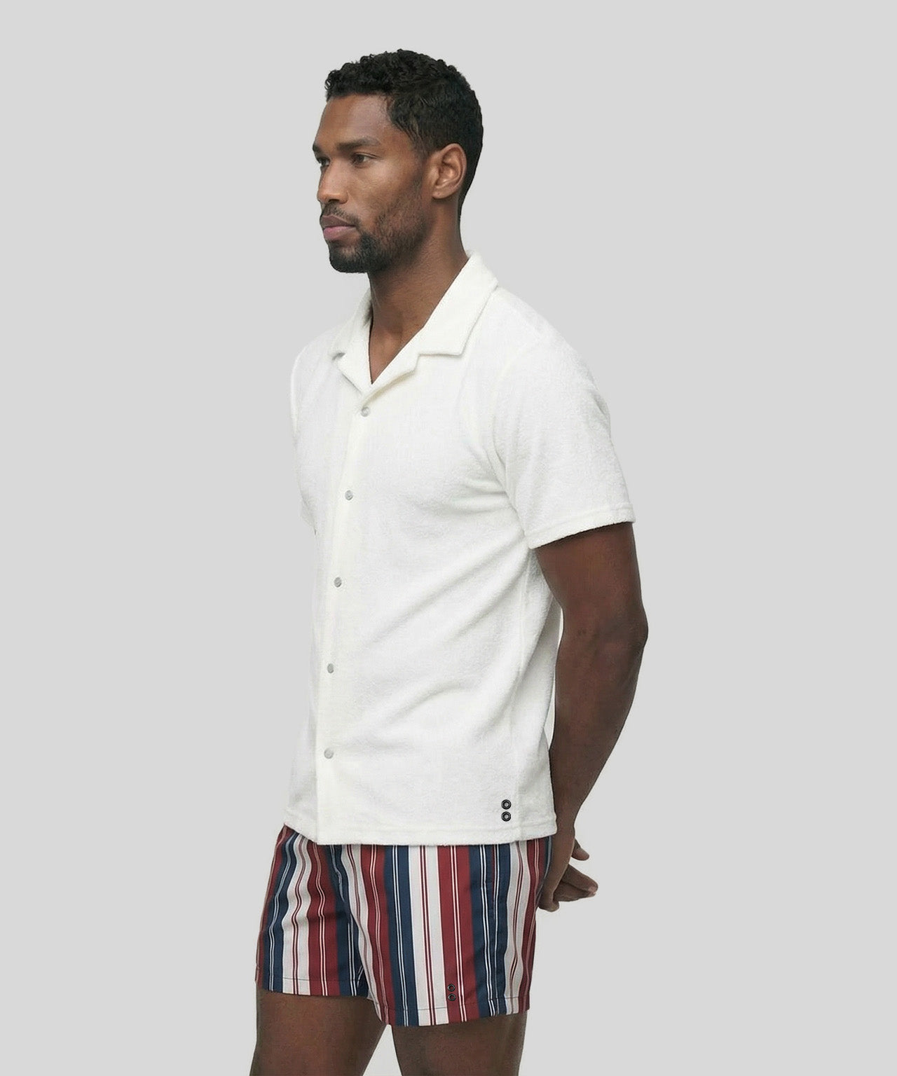 Cotton Terry Shirt: Off White