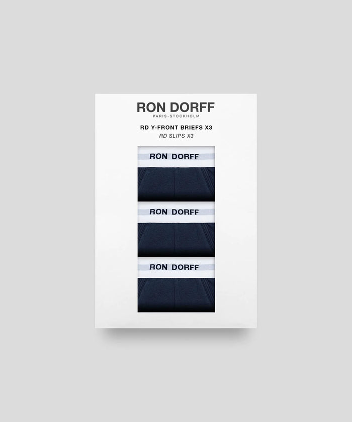 RON DORFF Y-Front Briefs Kit: Navy