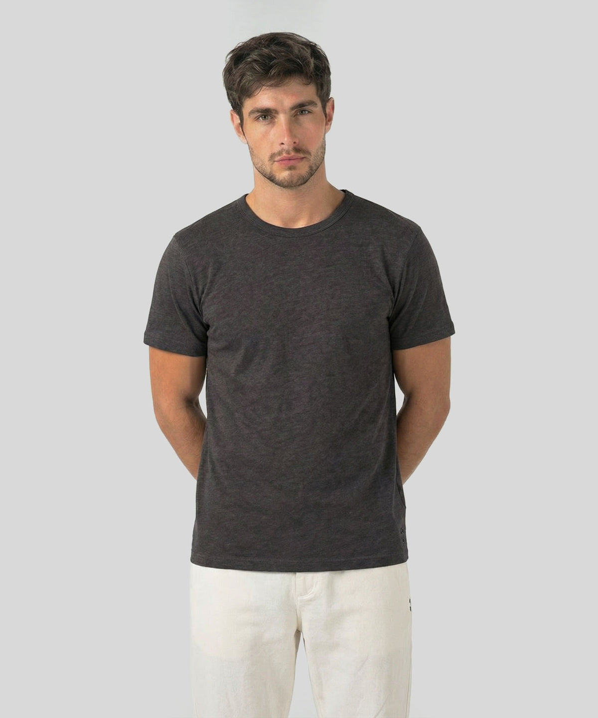 Linen T-Shirt Eyelet Edition: Espresso