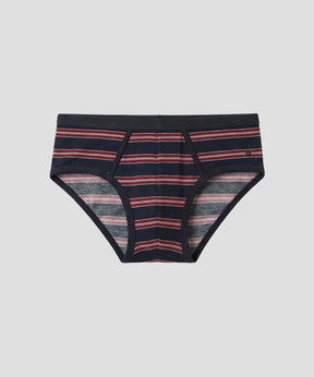 RON DORFF Y-Front Briefs w. Stripes: Navy