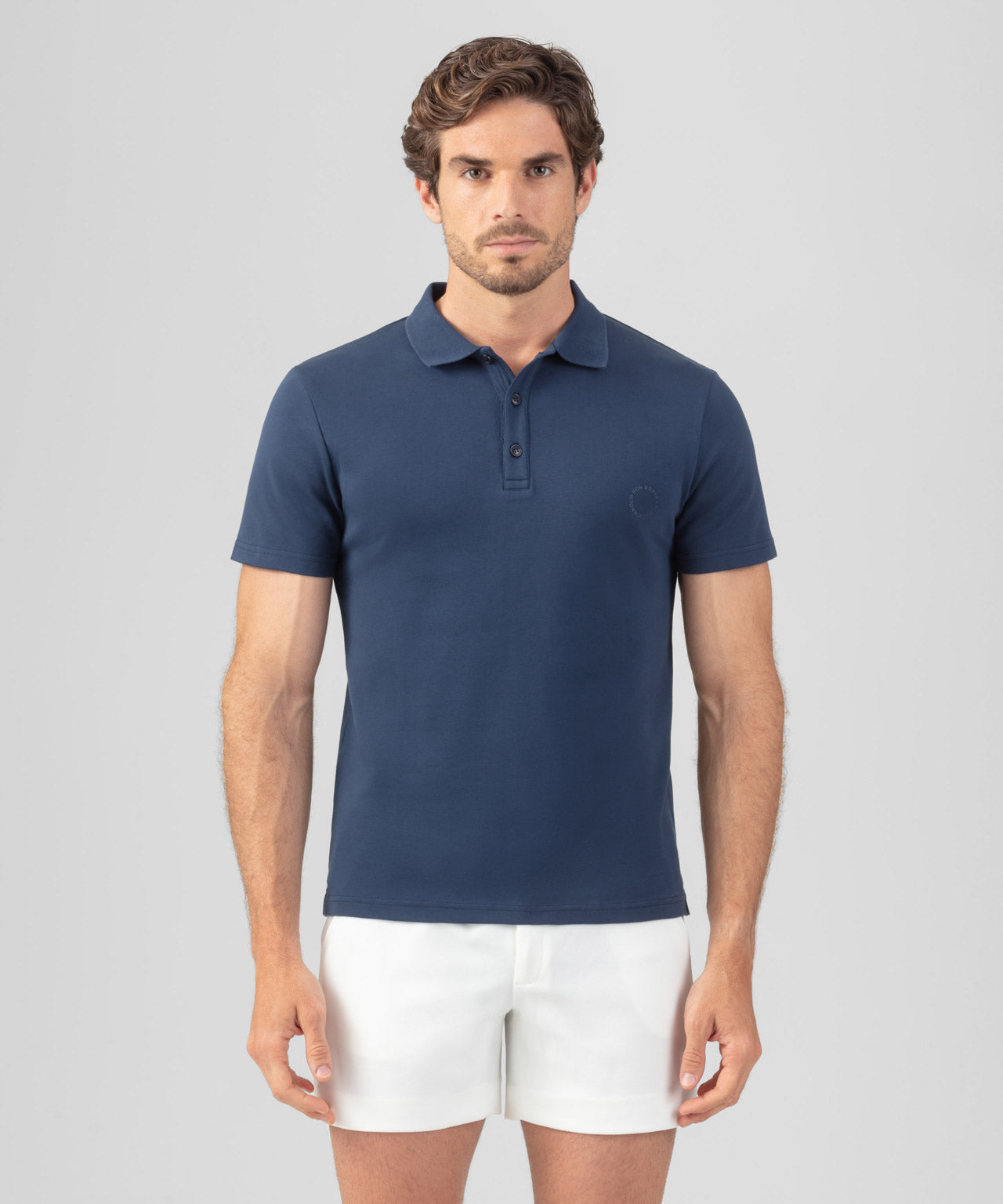 Heavy Cotton Polo: Deep Ocean