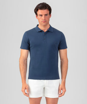 Heavy Cotton Polo: Deep Ocean