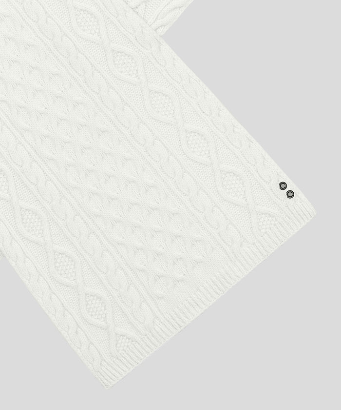 Wool Cashmere Telemark Scarf: Off White