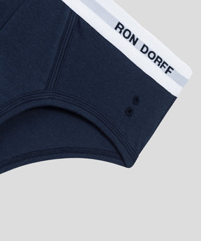 RON DORFF Y-Front Briefs Kit: Navy/White/Black
