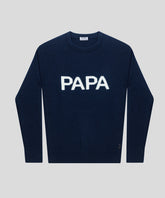 Nordic Wool Sweater PAPA : Navy