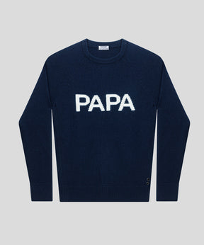 Nordic Wool Sweater PAPA : Navy