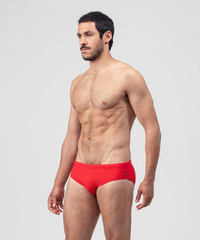 Swim Briefs: Red