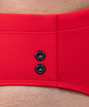 Swim Briefs: Red