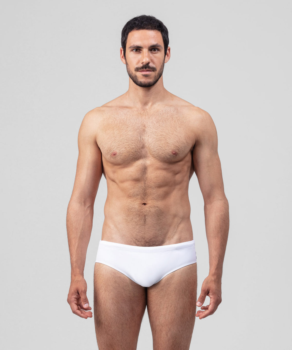 Swim Briefs: White