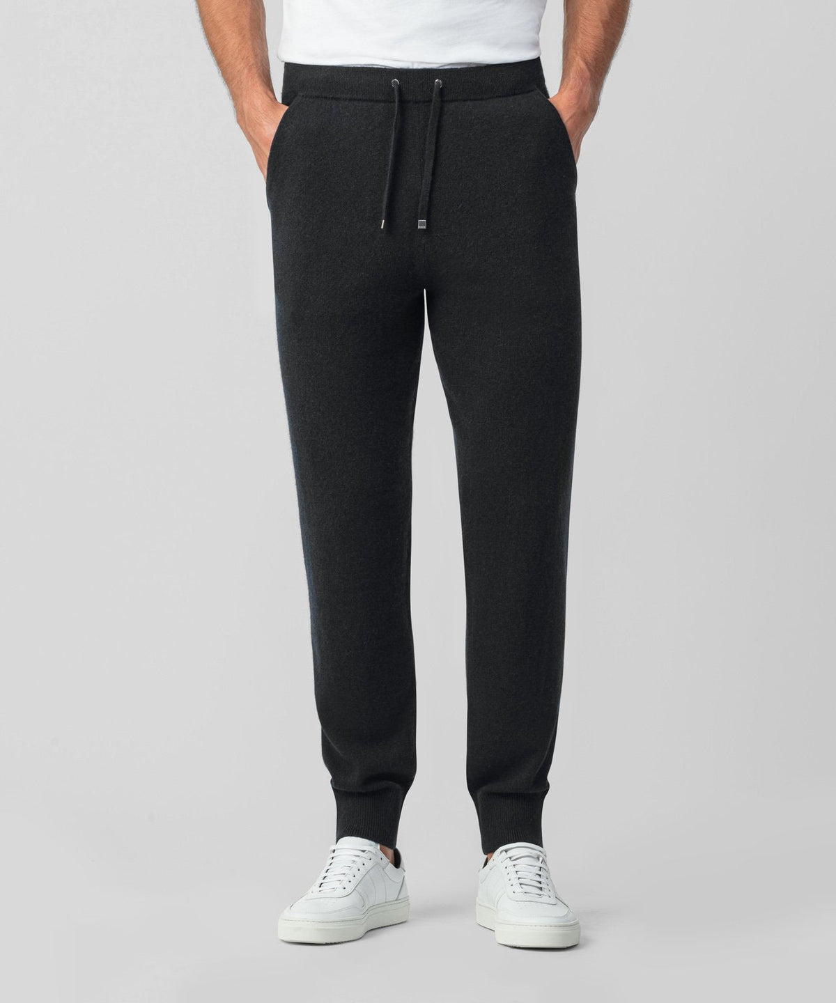 Wool Cashmere Pants: Black