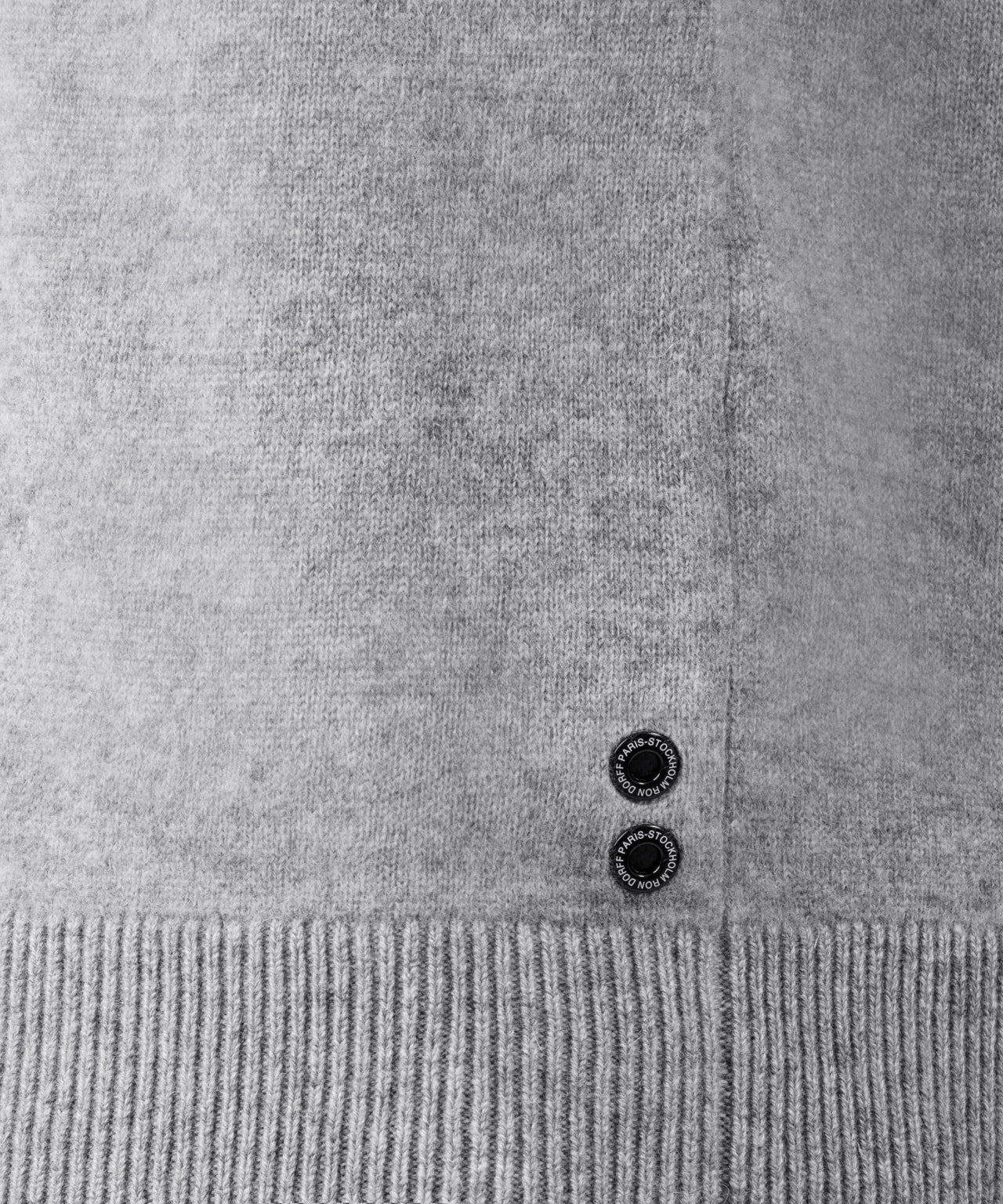 Cashmere Sweatshirt "PAPA": Heather Grey