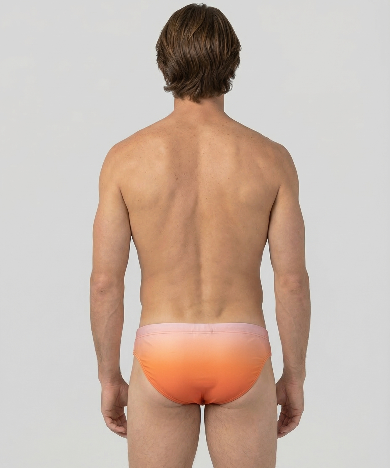 Slim Swim Briefs: Sunset Orange