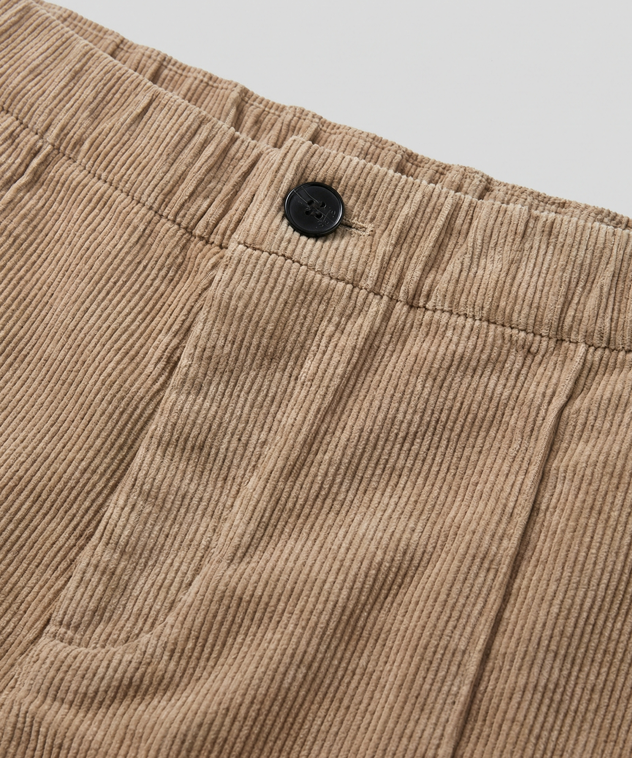 Corduroy Tennis Shorts: Beige