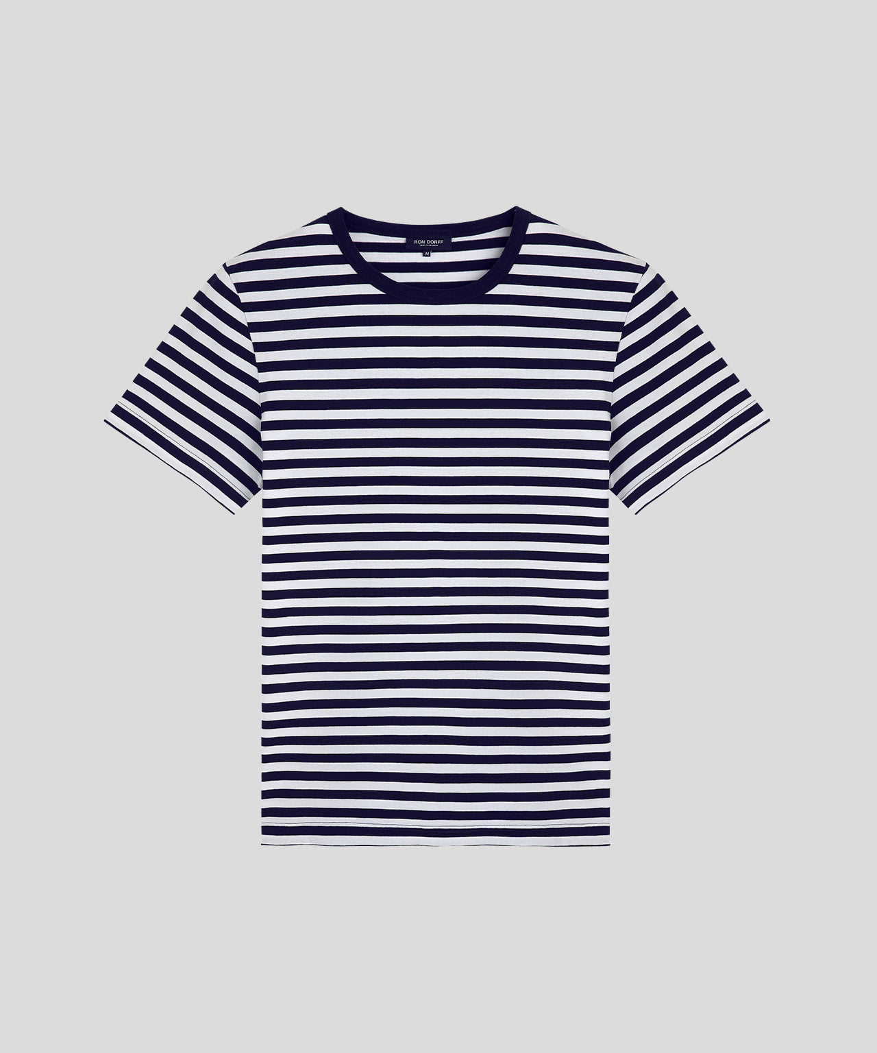 Crew Neck T-Shirt Eyelet Edition: Navy/White