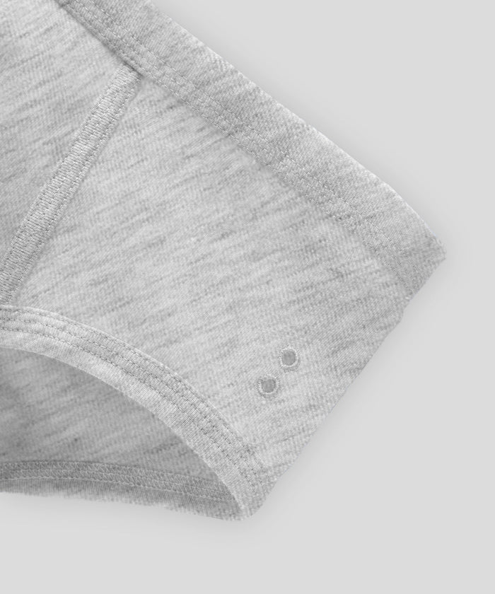 Y-Front Briefs: Heather Grey