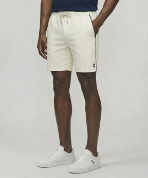 City Shorts w. Piping: Off White