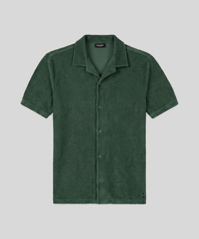 Cotton Terry Shirt: Green Court