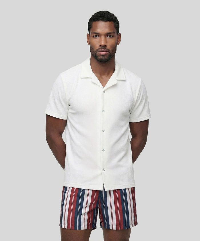 Cotton Terry Shirt: Off White